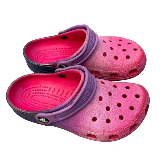 Kids Crocs Classic Size M2 W4 Pink Purple Clog​​​​​ - Picture 1 of 5